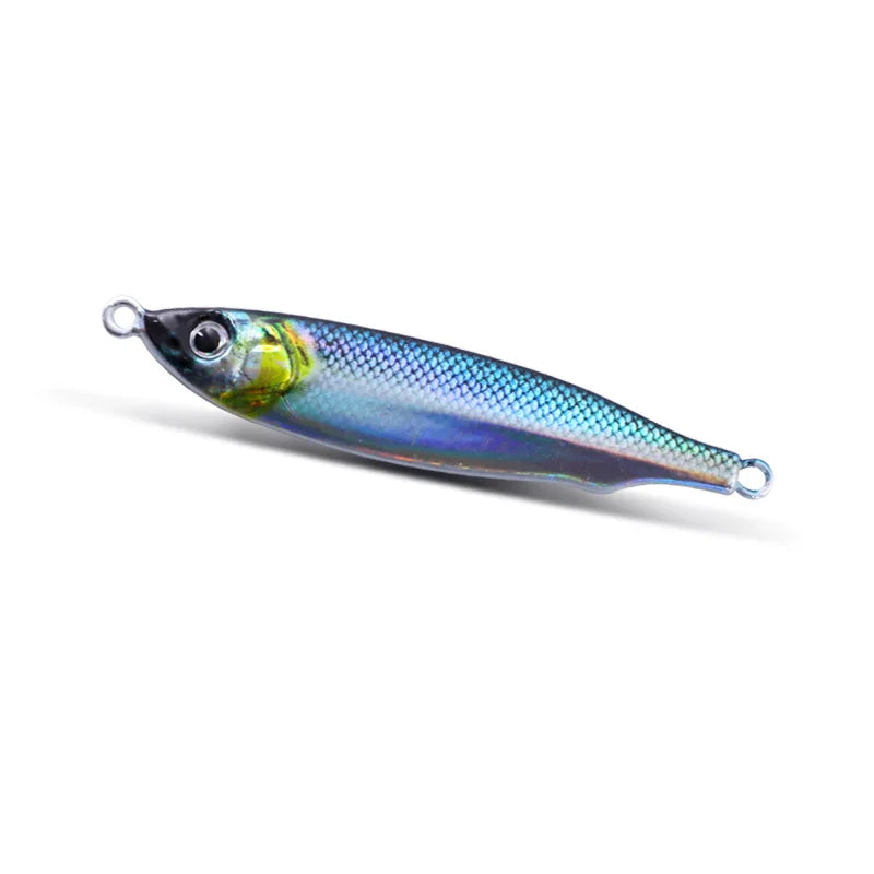 3D Print Metal Jig Fishing Shore Jigging Sea Fishing Slow Jig lifelike Micro Jigg Ultra Slim Spoon Laser Artificial Bait