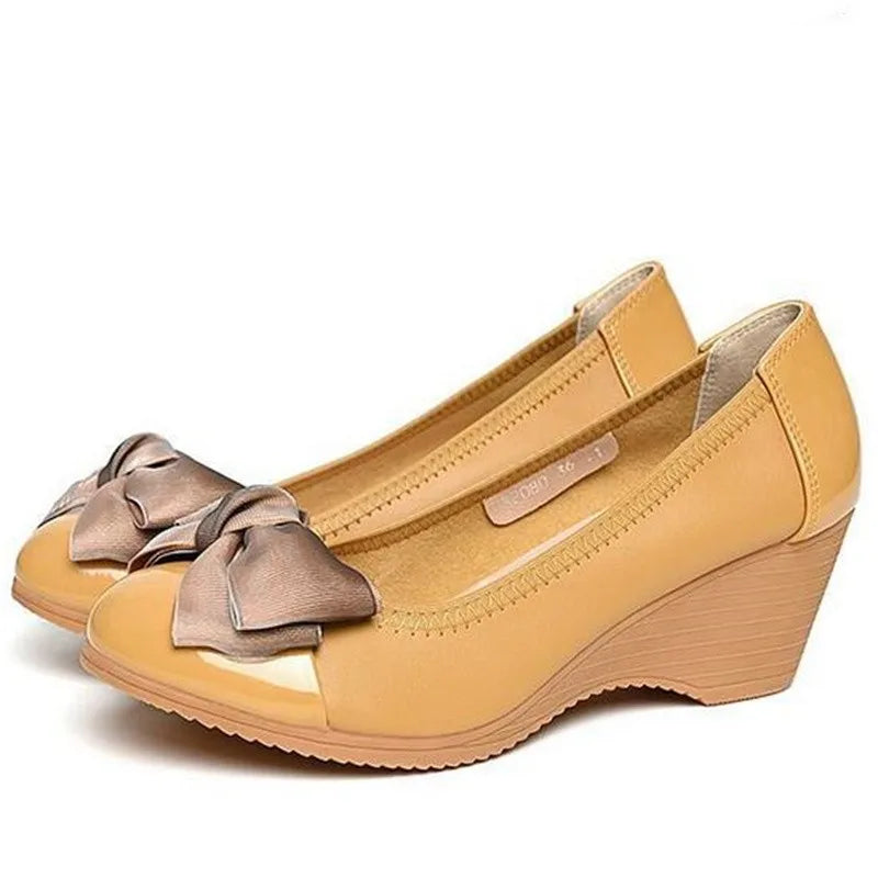 ZXRYXGS Brand Shoes 2024 New Rhinestone Bow Slope with Wild Women High Heel Shoes OL Work Shoes Woman Fashion Shoes High Heels