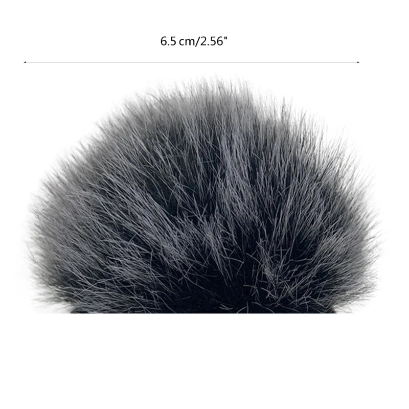 Outdoor Microphone Furry Windscreen Muff Microphone Furs Wind Cover for Rode Wireless Go II Microphone Repair Accessory