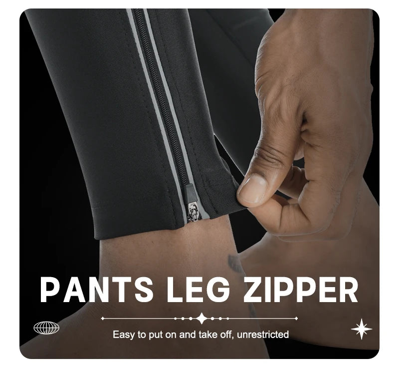 X-TIGER Autumn and winter warm windproof fleece cycling trousers 0-15 degrees bib men's trousers road bike cycling