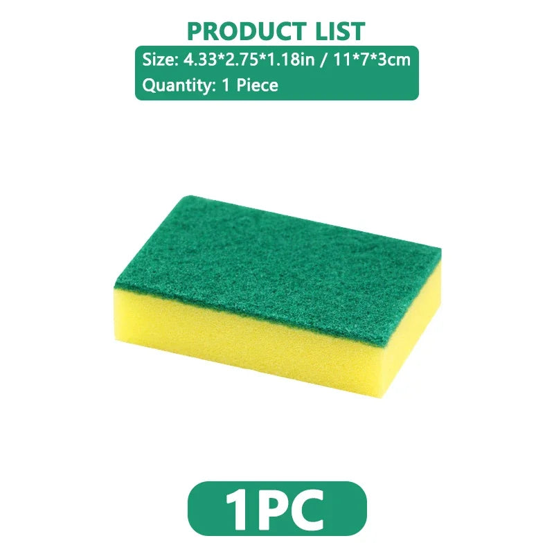 Dishwashing Sponge Reusable Kitchen Cleaning Scouring Pad Washable Scrub Sponge Eco Non-Scratch for Washing Dishes Magic Sponge