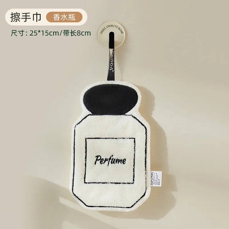 Thickened Flower Perfume Style Towel Bathroom Kitchen Quick-drying Creative Absorbent Towel Household Hotel Hanging Hand Towel