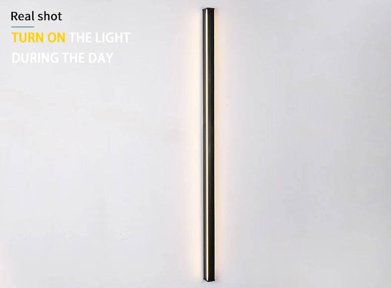 Modern Black LED Wall Lamp for Dining room Living Room Decoration LED Long Strip Wall Lights Staircase Corner Wall Lamp