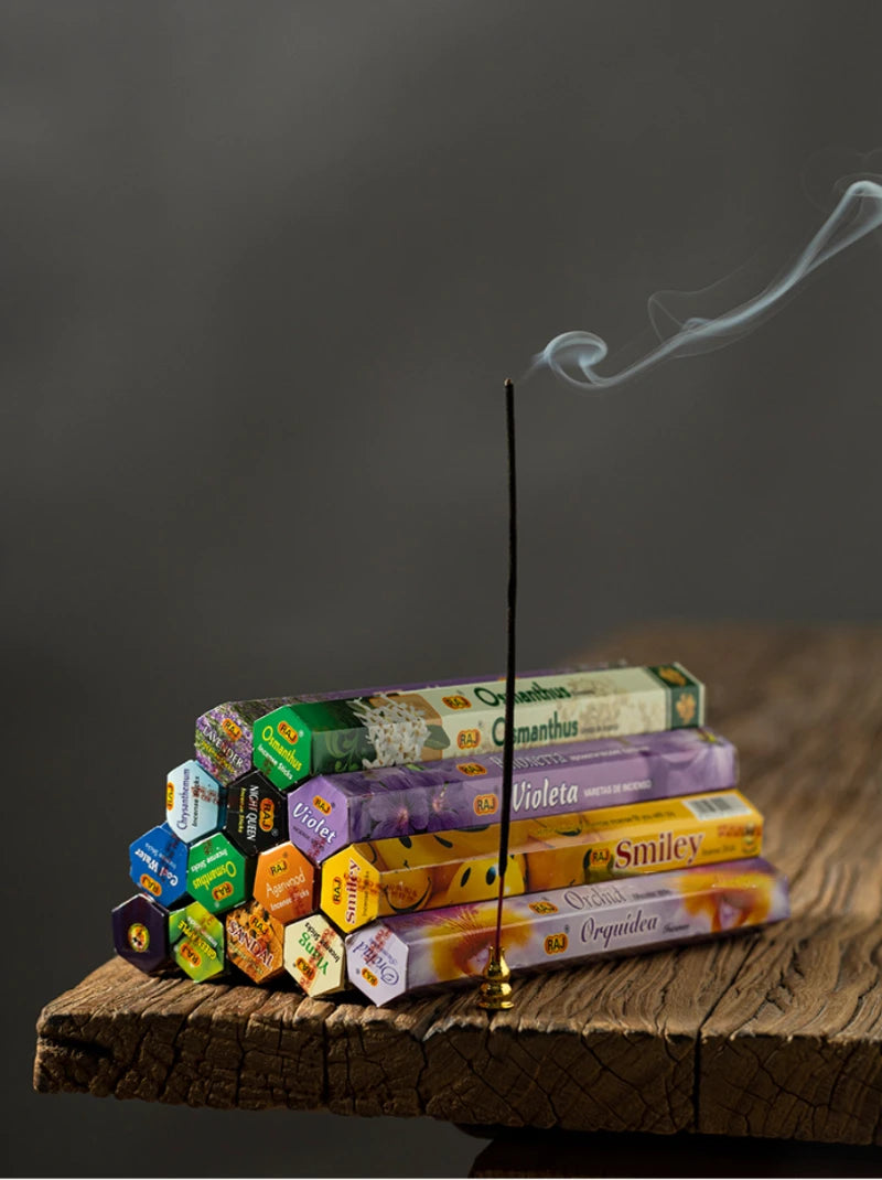 YXYMCF India Sandalwood Incense Sticks Meditation Lavender Sage Palo Santo Tibetan Line Incense Aromatherapy Lasting Fragrance