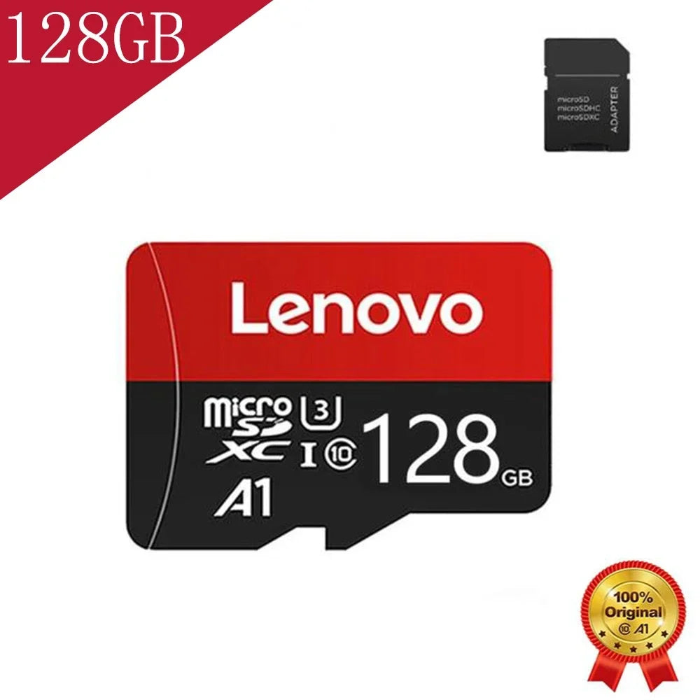 Lenovo Select Micro SD Memory Card, 256GB MicroSDXC 130MB/s Full HD and 4K UHD, UHS-I, U3, A2, V30, for cameras/automotive