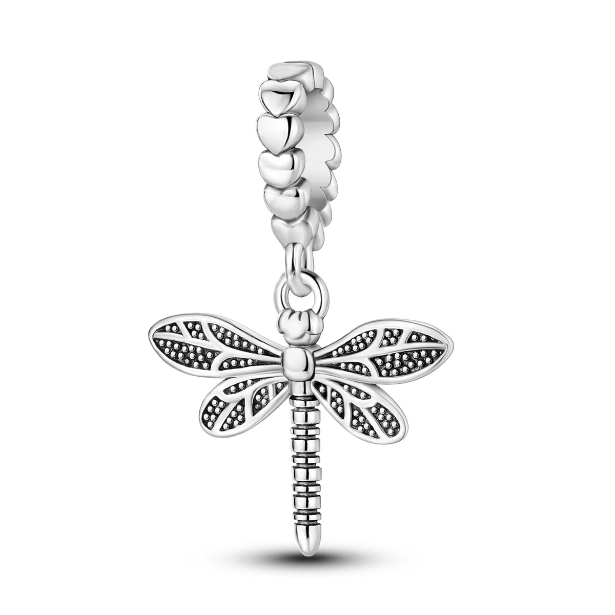 925 Silver Plated Firefly Pizza Cake Charms Fit Original Pandora Bracelet Making Fashion Jewelry