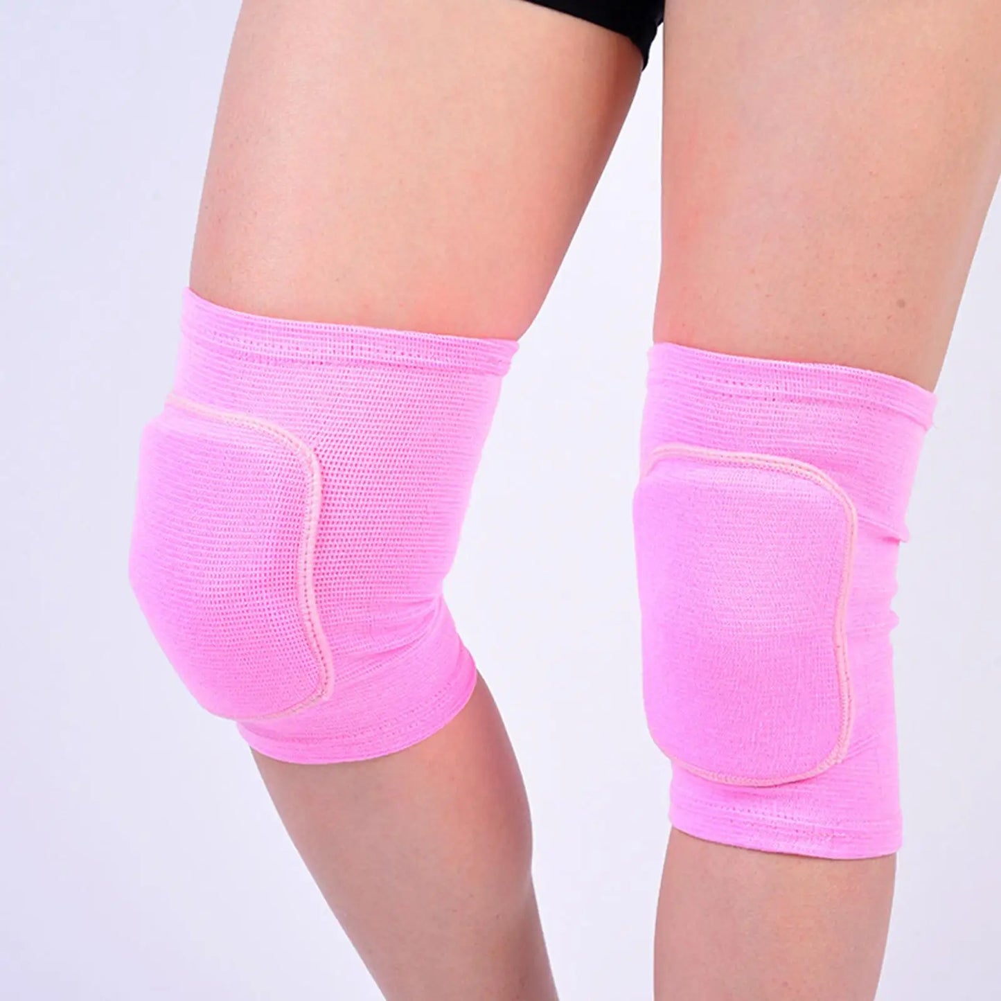 2pcs/set Sports Compression Knee Pads Elastic Knee Protector Thickened Sponge Knees Brace Support For Dancing Workout Training