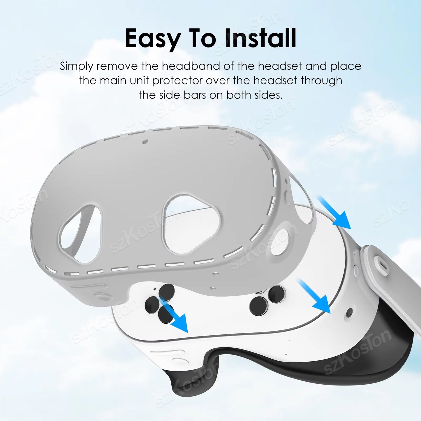 for Meta Quest 3S VR Headset Host Silicone Protective Cover Anti-Scratch Dust-Proof Case for Meta Quest 3s Accessories