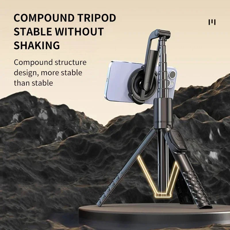 Xiaomi Magnetic Selfie Stick 1.24M Wireles Folding Telescopic Tripod for Android IPhone Smartphone with Remote Control
