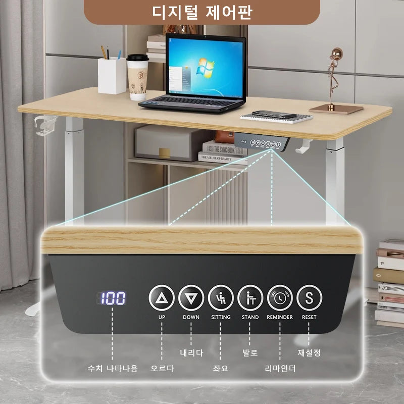 Hot Sell Height-adjustable Desk Standing Desk Motion Desk Smart Computer Desk Study Desk Learning Game Office thread computer de