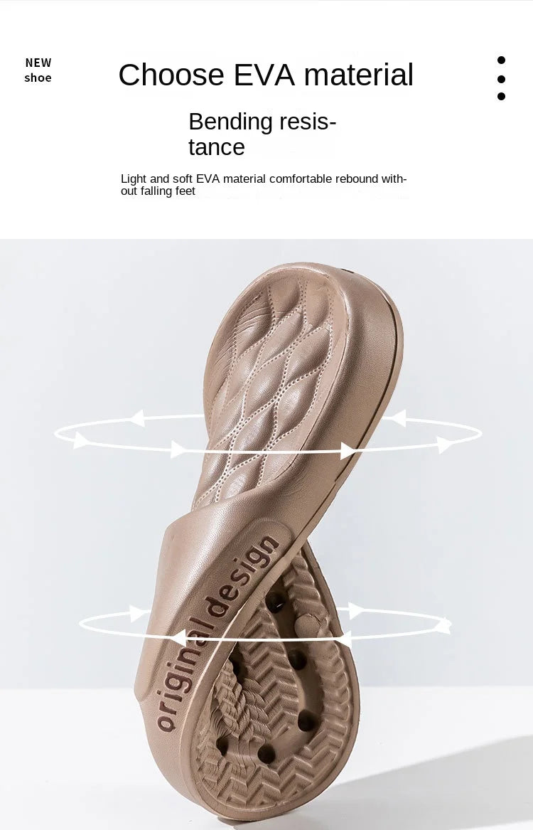 2024 New Men's Summer Slippers EVA Soft Soled Slippers Light Beach Shoes Indoor Outdoor Light Couple Slippers Designer Shoes Men