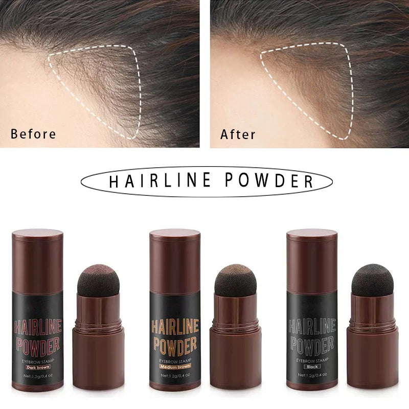 Yajukai 1 Pcs Hairline Shadow Powder Waterproof Hairline Powder Lasting Hair Root Cover Up Suitable For Different Hair Colors