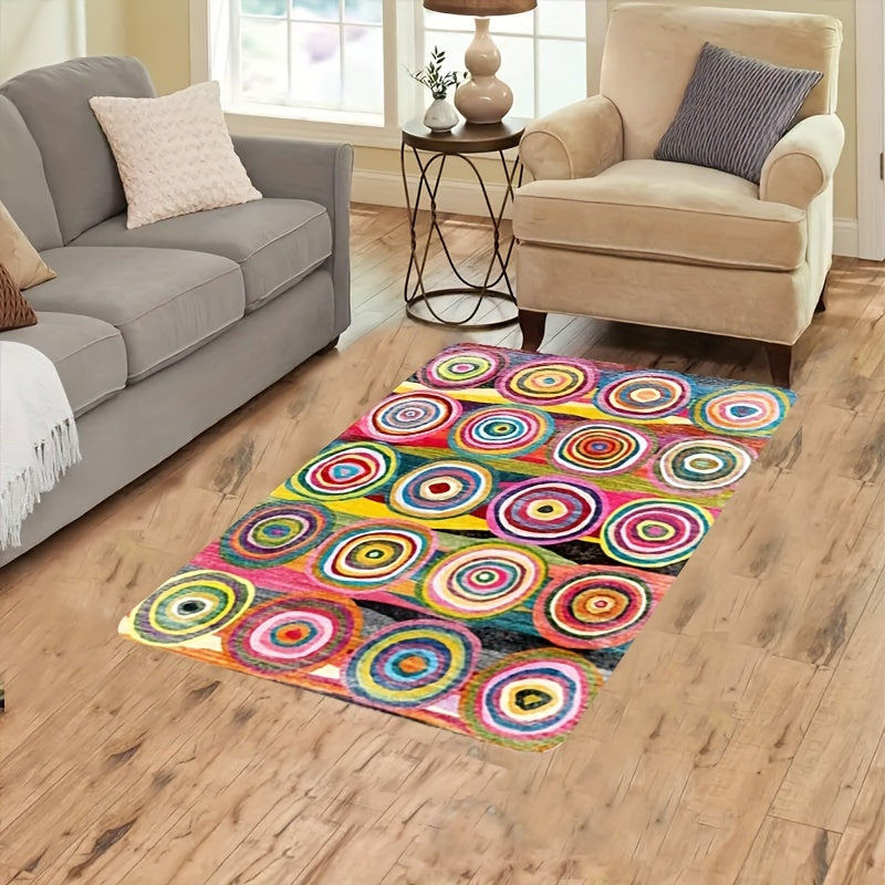Bohemian Circle Design Carpet for Living Room Decor Sofa Table Large Area Rugs Kitchen Hallway Balcony Floor Mat Bedroom Doormat