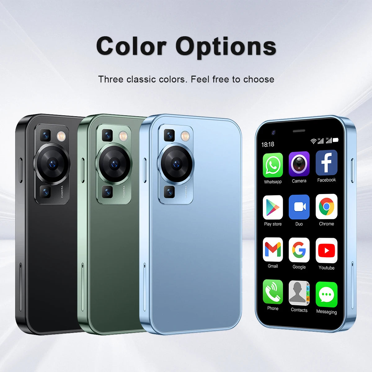 SERVO P60 PRO Mini Android Smartphone 3.0" Display Google Play 2GB+16GB WIFI Hotspot GPS Small Pocket Mobile Phones Low Price