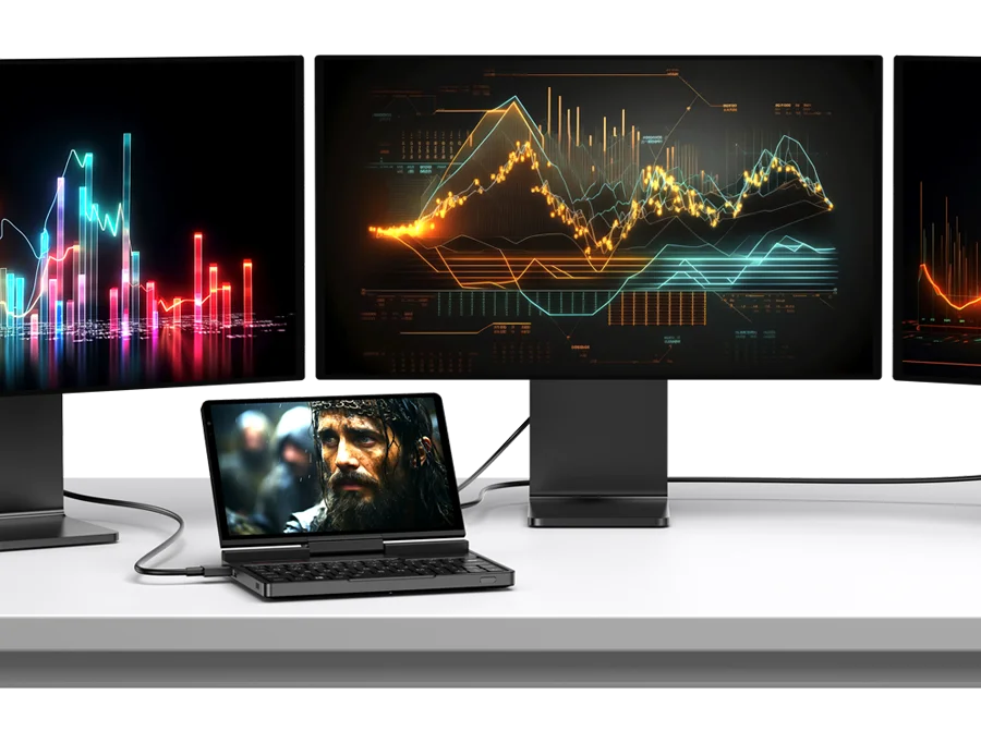 New 2025 version In stock! Original GPD Pocket 4 8.8-inch AMD AI 9 HX 370 64GB RAM 2TB NVMe Mini Laptop Computer for business