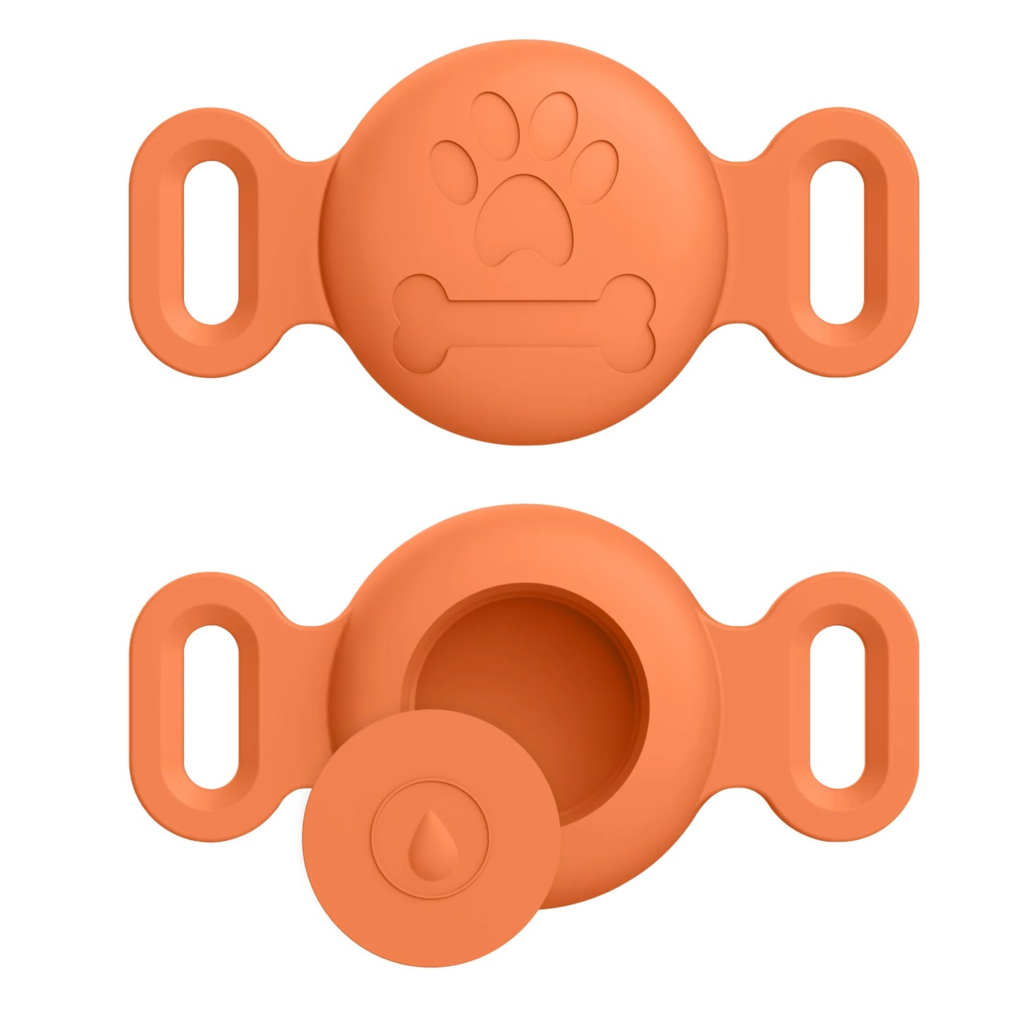 Silicone Engraved Cover For Apple Airtag Case Dog Cat Collar GPS Finder Protective Soft Case For Apple Air Tag Tracker Holder