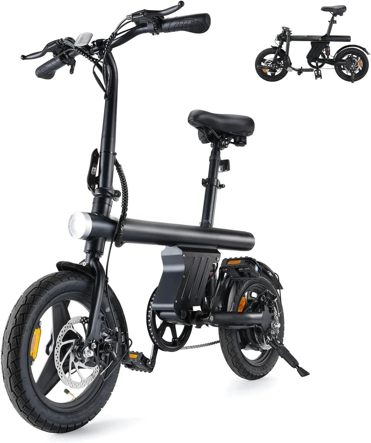 home.U1 Electric Bike for Adults 500W Motor, 20 mph Folding Ebike, 14" Adults Electric Bicycles with Smart Uphill, 280.8Wh Batte