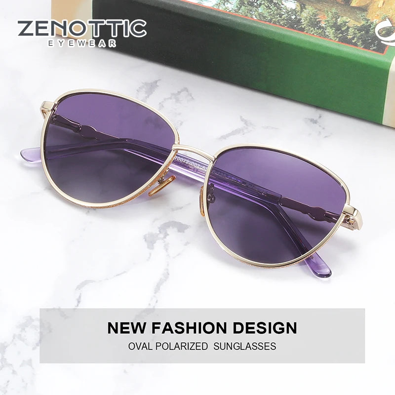 ZENOTTIC Butterfly Sunglasses for Men Women Alloy Coating Driving Shades Cat Eye Eyewear UV400 Goggles Sun Glasses 2023 2024