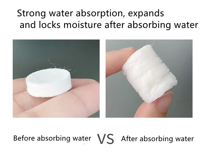 100PCS DIY Compressed Facial Mask: Disposable Non-woven Facial Mask with the Characteristics of Being Extremely Easy to Carry