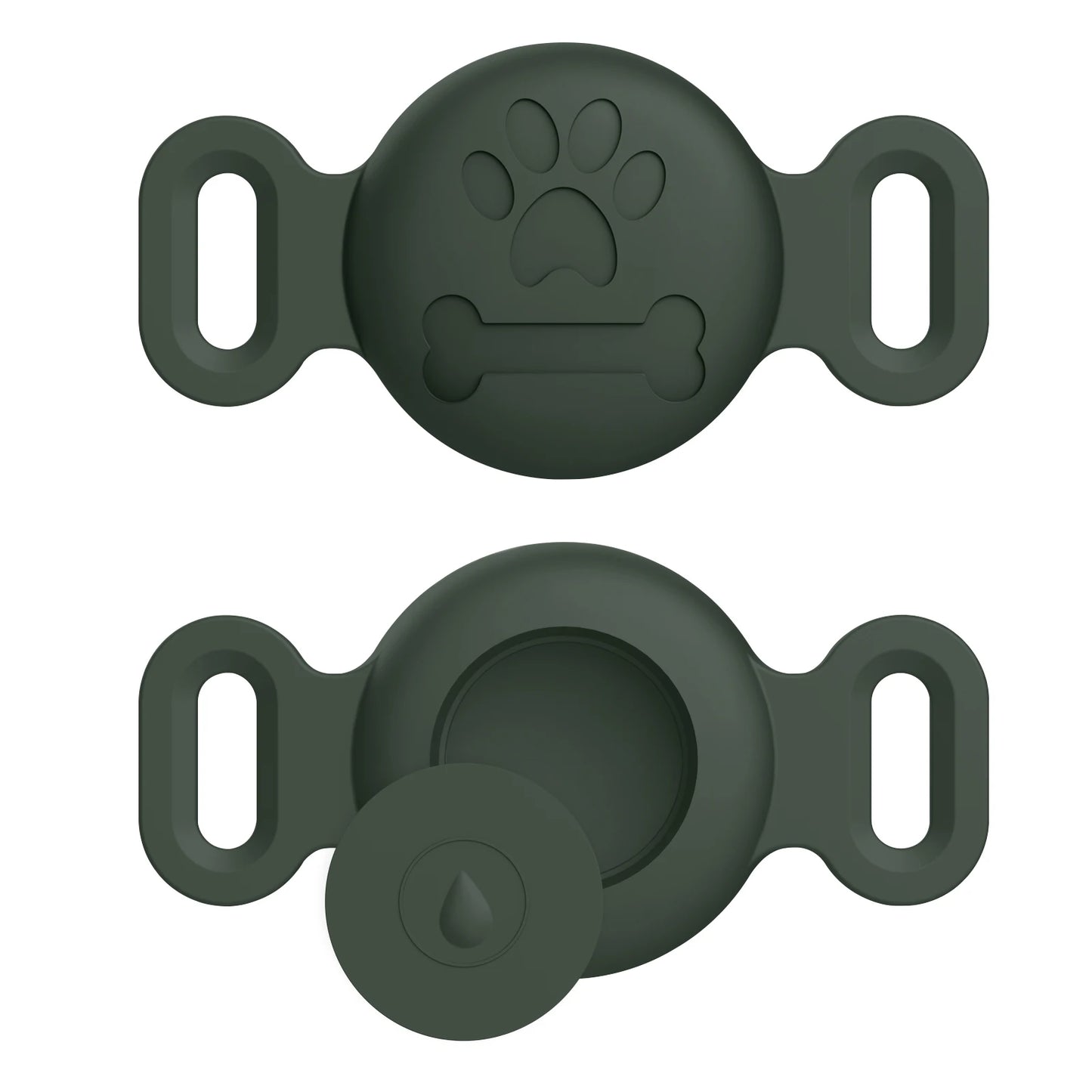 Silicone Engraved Cover For Apple Airtag Case Dog Cat Collar GPS Finder Protective Soft Case For Apple Air Tag Tracker Holder