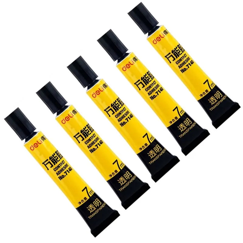 5pcs 15g Deli 502 Adhesive Super Glue Sticks Instant Dry Strong Bond Fast Repair Leather Rubber Metal Wood Glass Toys