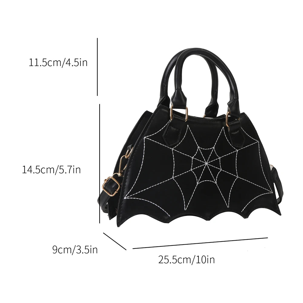 2024 Halloween Novelty Women Crossbody Bag Creative Bat Wing Top-handle Bags Fashion Ladies PU Leather Small Handbags