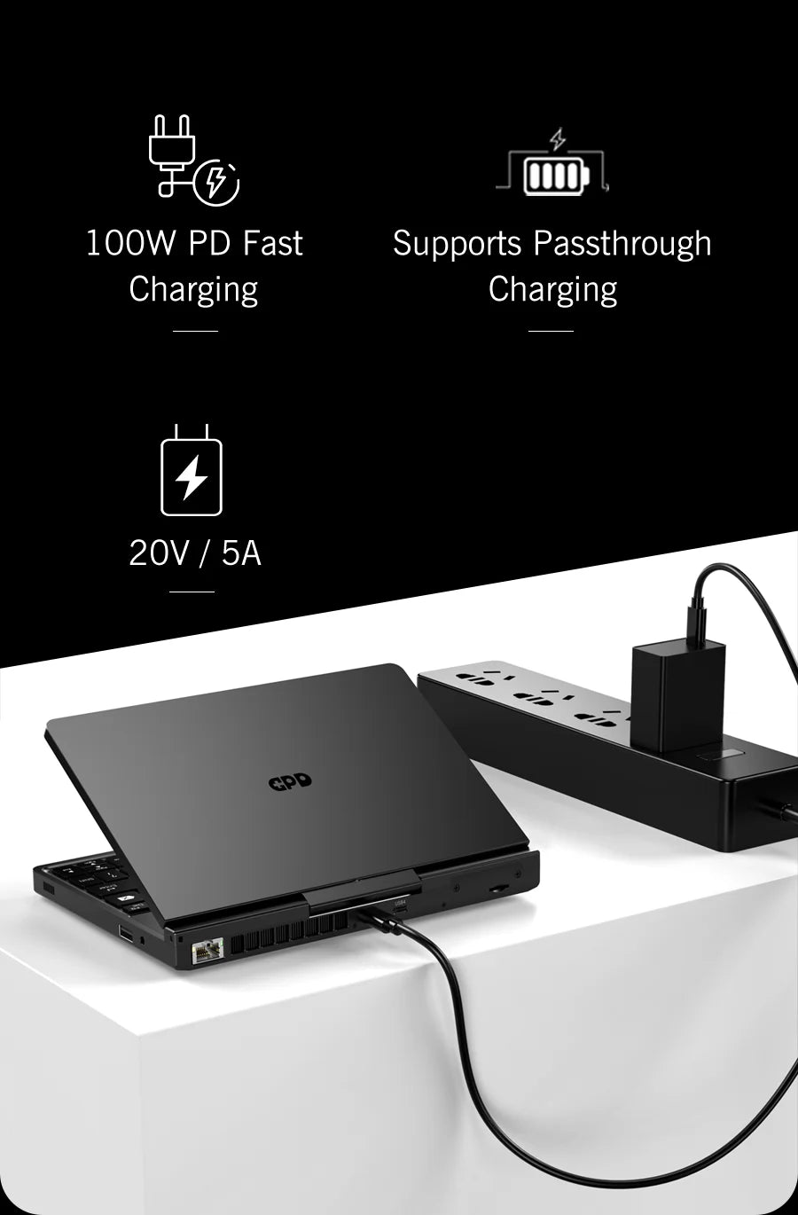 GPD Pocket 4 Mini Laptop 8.8-inch AMD AI 9 HX 370 64GB RAM Portable Mini PC 2TB NVMe flipped 180° business Laptop Computer