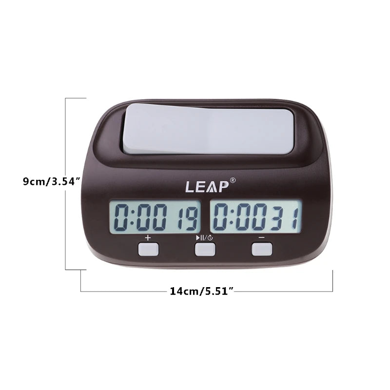 Professional Digital Chess Clock, Compact Stopwatch Board Clock with Competition Timer Digital Chess Clock, Compact Stopwatch