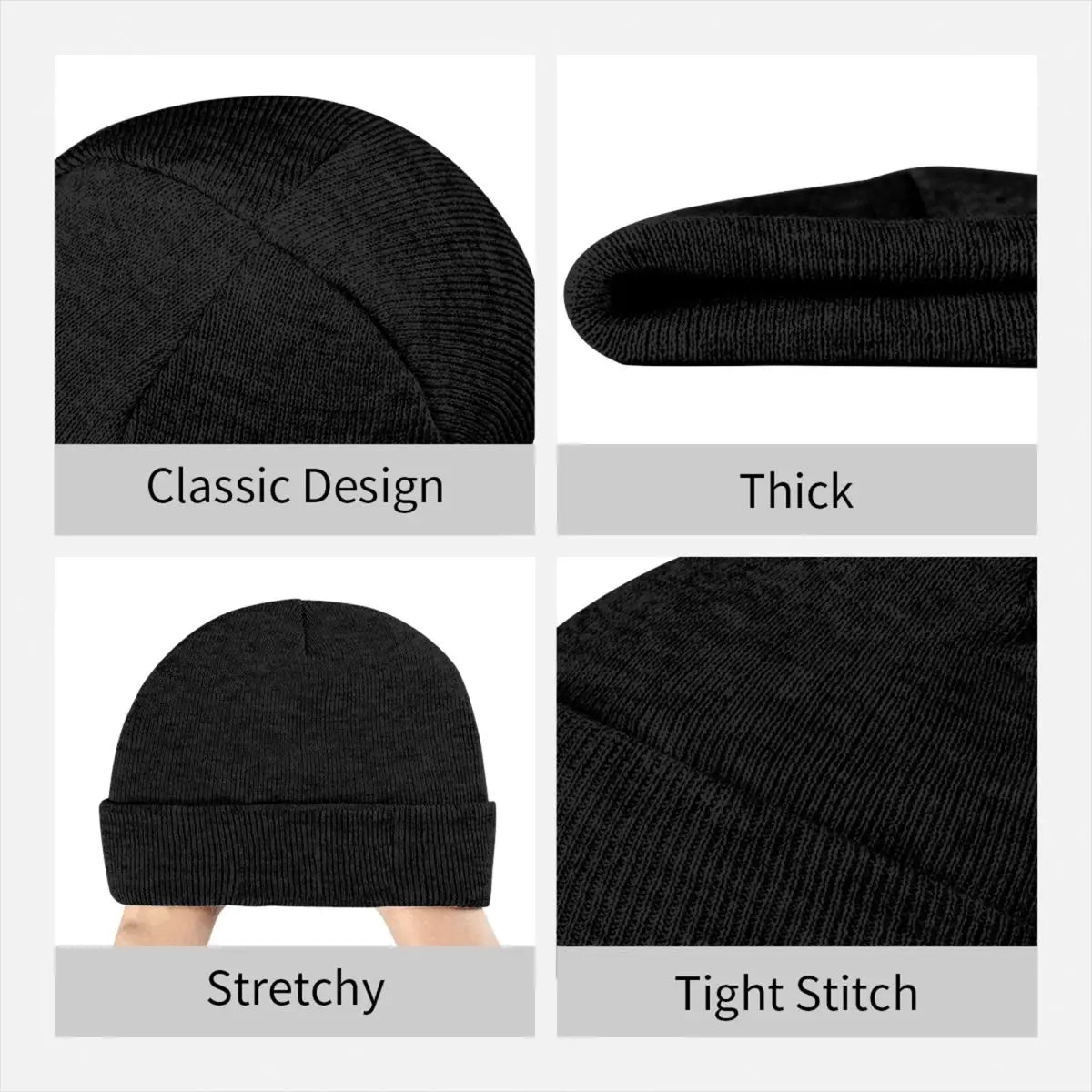 My Chemical Romance Beanie Hats Rock Band Street Caps Female Male Kpop Skullies Beanies Winter Pattern Warm Soft Beanie Hat