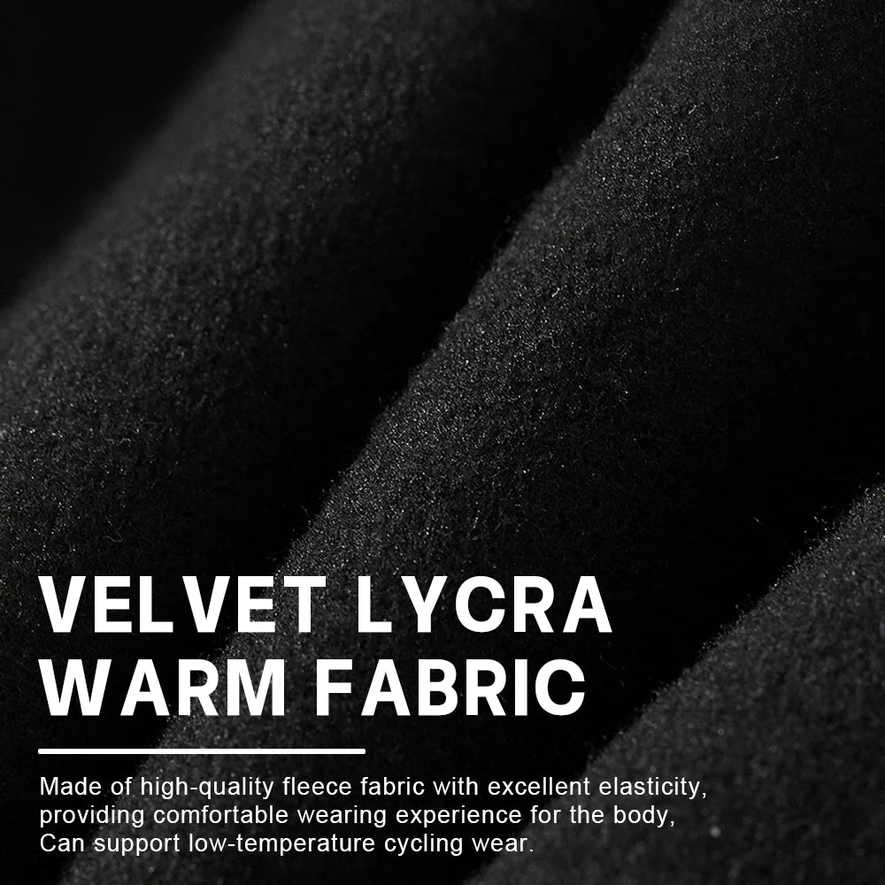 X-TIGER Autumn and winter warm windproof fleece cycling trousers 0-15 degrees bib men's trousers road bike cycling