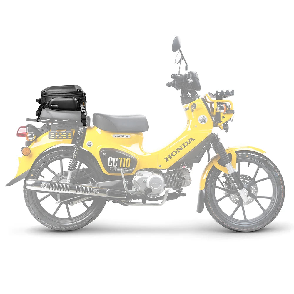 Rhinowalk Motorcycle Rear Seat Bag 12L-18L Expandable Motor Hard Shell Backpack Outdoor Motocross Trunk Tail Bag Pannier Luggage