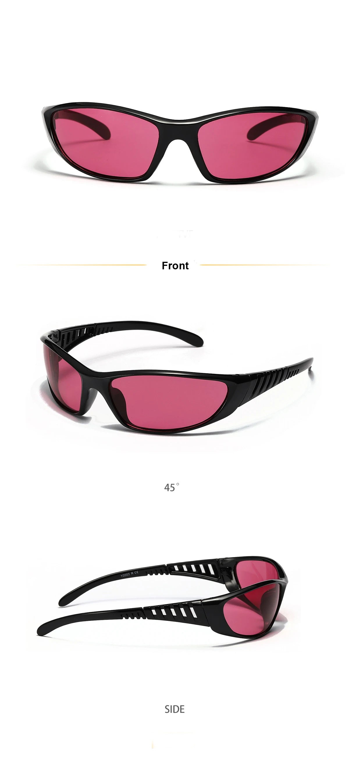 Y2K Silver Sunglasses Color Hollowed Out Future Sense Of Technology Hot Girls Net Red Sunglasses Women Sunglasses Trendy Men