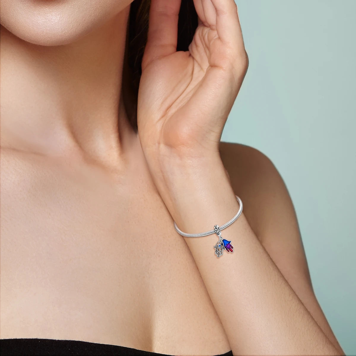 925 Silver Plated Firefly Pizza Cake Charms Fit Original Pandora Bracelet Making Fashion Jewelry