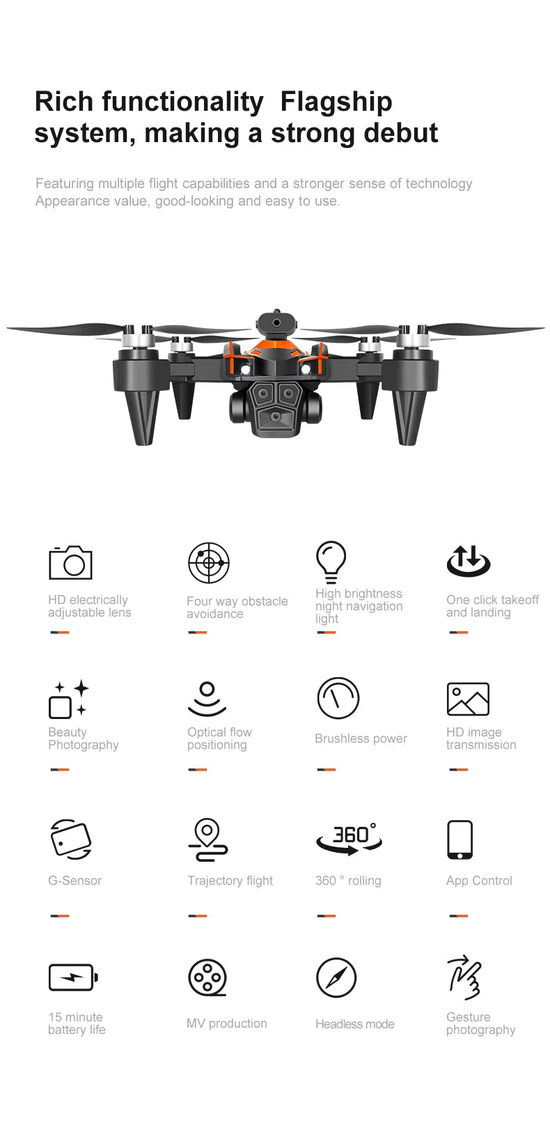 NEW K12Max UAV With Screen Control 5G 8K HD Camera Brushless Drone Optical Flow Positioning Aerial Four-Axis Aircraft Gifts Toys