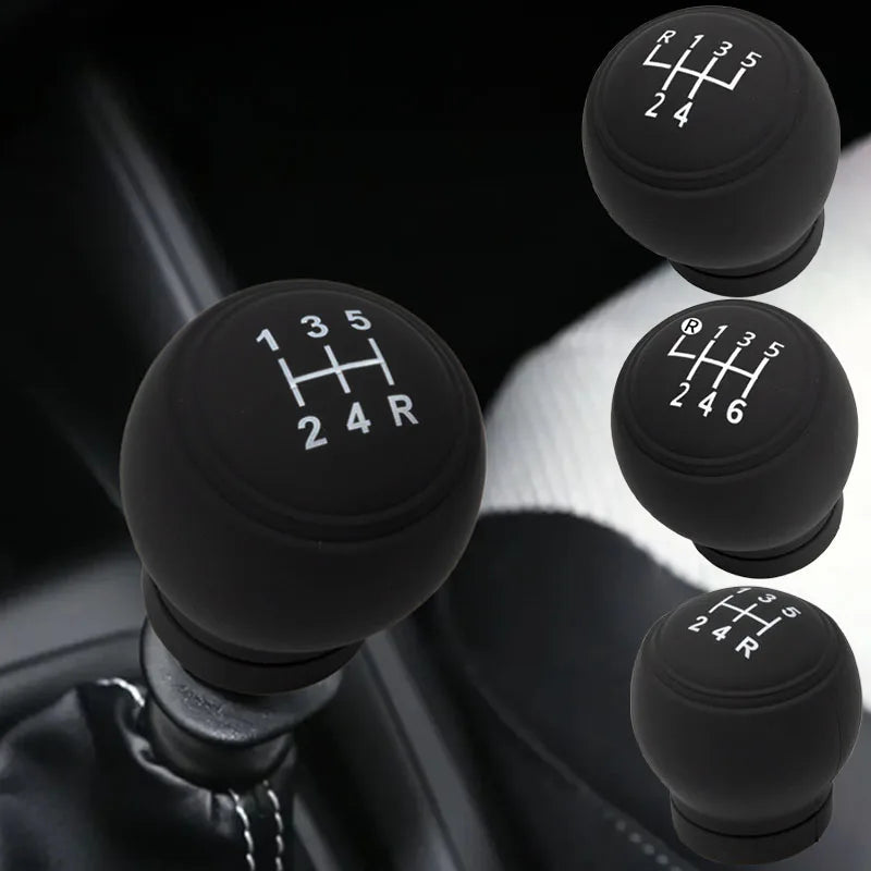 Gear Shift Knob Silicone Cover Gear Rod Protector Dustproof WaterProof Lever Handle Skin Nonslip Manual Shifter Universal