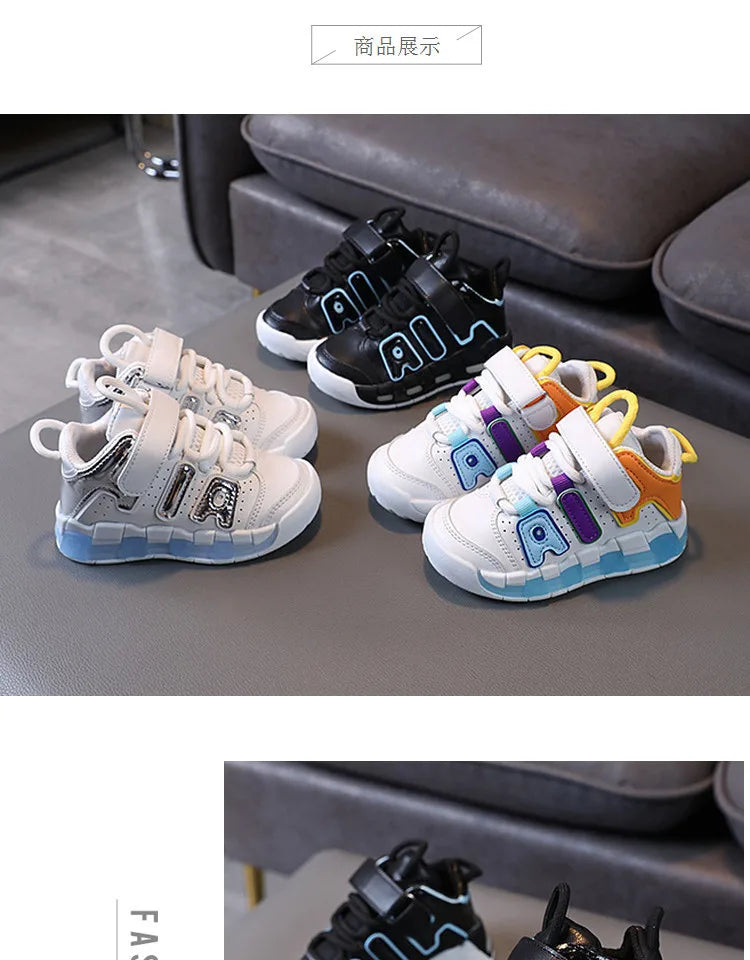 Spring Autumn Kids Shoes Toddler Girls Tenis Boys Sports Shoes for Children Pu Leather Flats Kids Sneakers Casual Shoes 21-30
