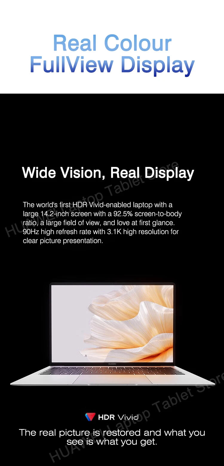 2023 HUAWEI MateBook X Pro Laptop i7-1360P 16/32GB 1/2TB 13th Core Notebook 14.2-inch 3.1k Touch-screen Computer HDR Vivid LTPS
