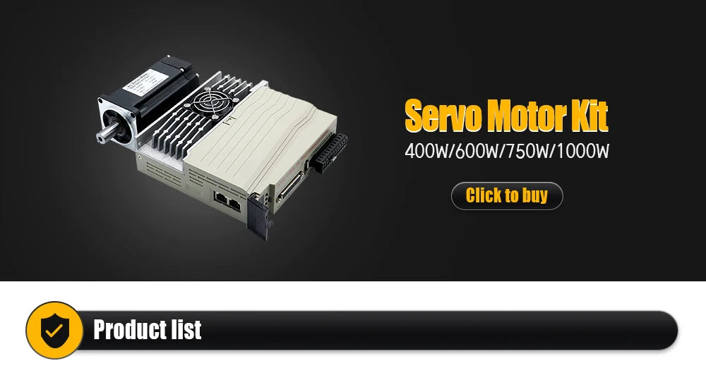 Brazil Shipped 400w 600w 750w 1000w Servo Motor 2500RPM 220V 110V + Servo Driver 3M Cables For CNC Support Pulse -10-10v Analog