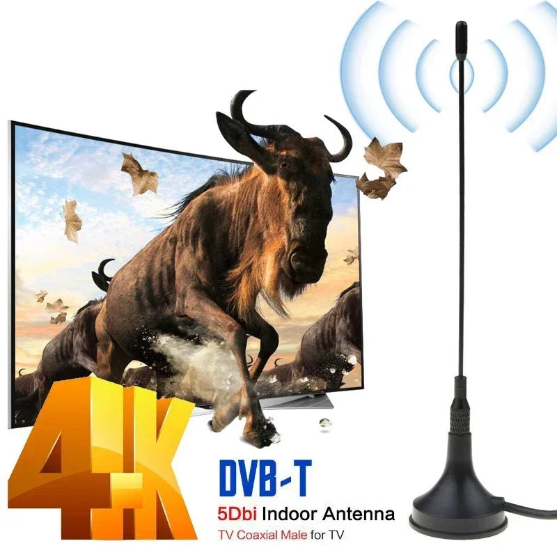New Freeview HDTV Digital Indoor Signal Receiver 5dBi DVB T Mini TV Antenna Aerial Booster CMMB Televison Receivers