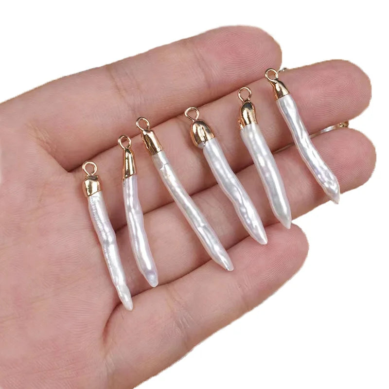 100% Natural Baroque Lrregular Freshwater Pearls Cross Chicken Feet Pearl Fit Diy Pendant Necklace Bracelet For Jewerly Making