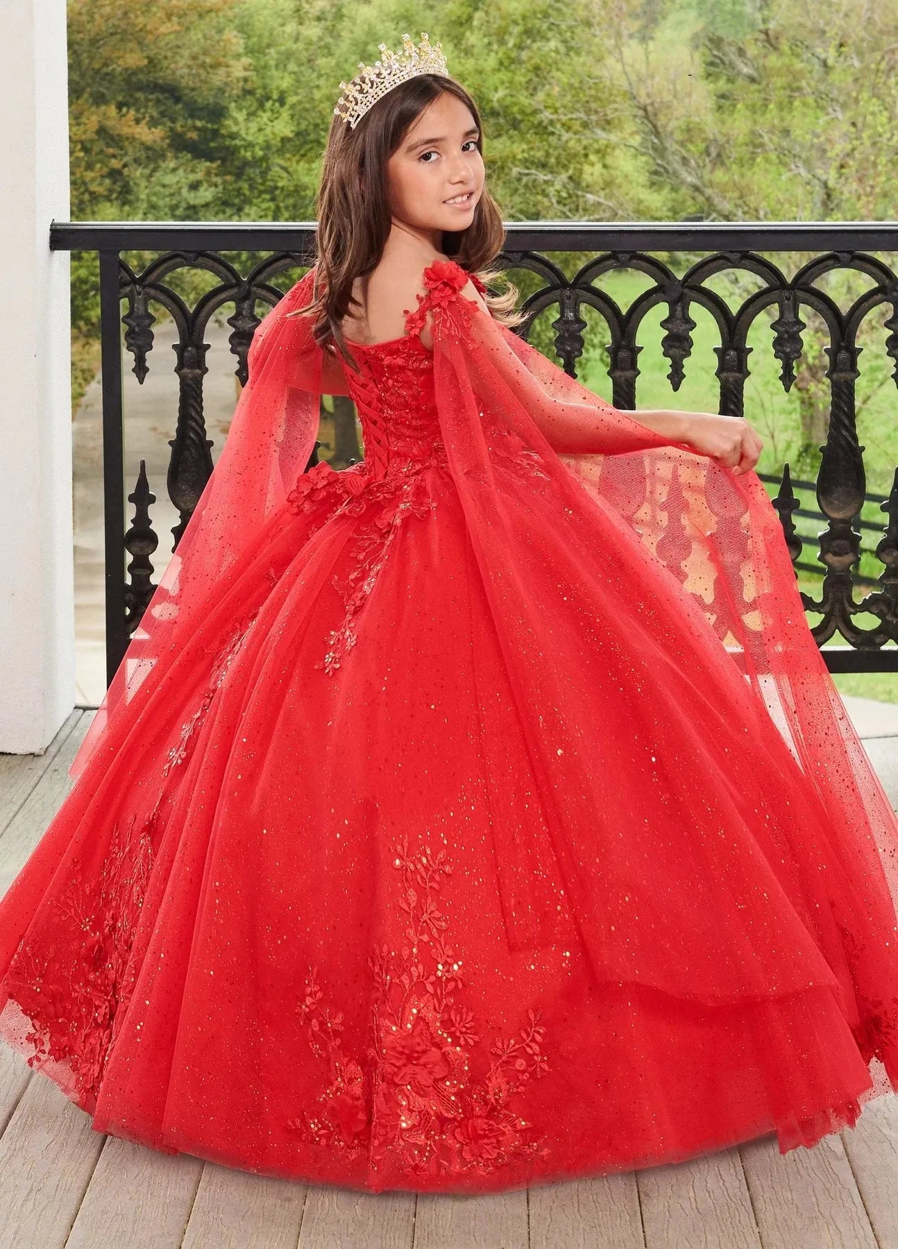 Yellow Dresses Ball Gown O-neck Tulle Appliques Flower Girl Dresses For Weddings Pageant Dresses