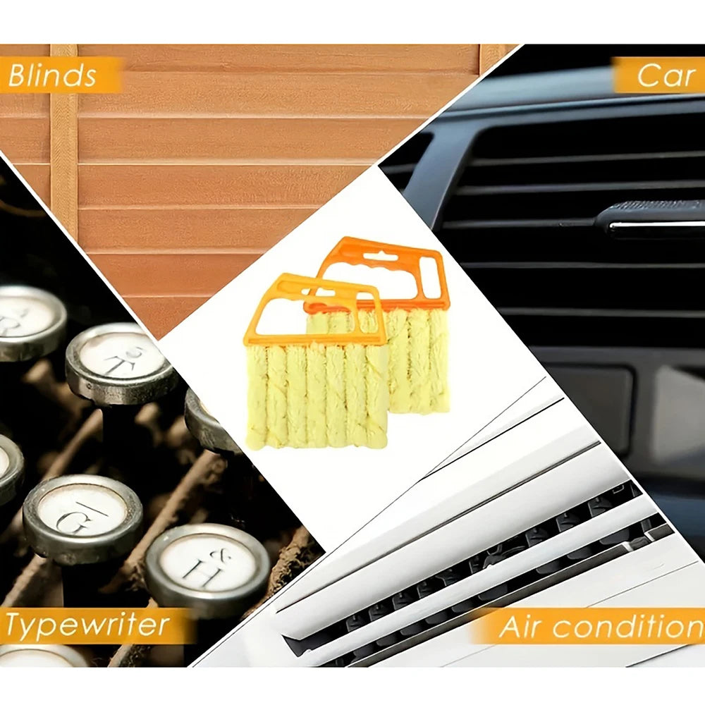 1PC Dust Removal Blinds Brush Detachable Wash Hard Hair Cleaning Brush Car Air Conditioning Gap Without Dead Corners