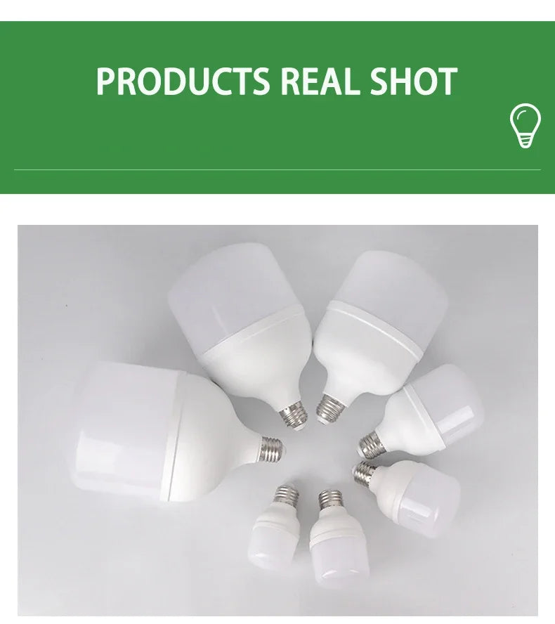 2-5pcs LED Bulb AC 220V E27 LED lamp 60W 50W 40W 30W 20W 15W 10W 7W 3W Lampada LED Light Bombilla Spotlight Lighting Lamp