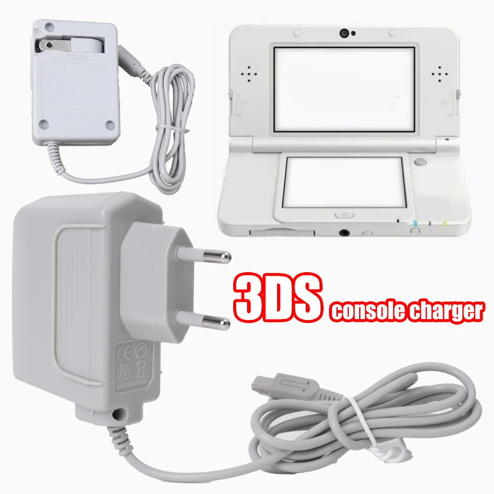 AC Adapters Game Charger For Nintendo Dsi Ndsi 3DS/ DSi/DSi XL/ 2DS/ 2DS XL/New 3DS XL 100-240V Wall Plug Adapter For 3DS