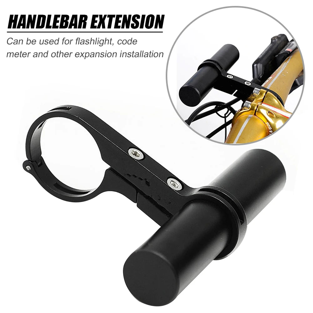 10CM Bicycle Light Holder Handlebar Extender Clamp 31.8MM Cycling Bike Frame Double Extension Mount Holder for Bike Light