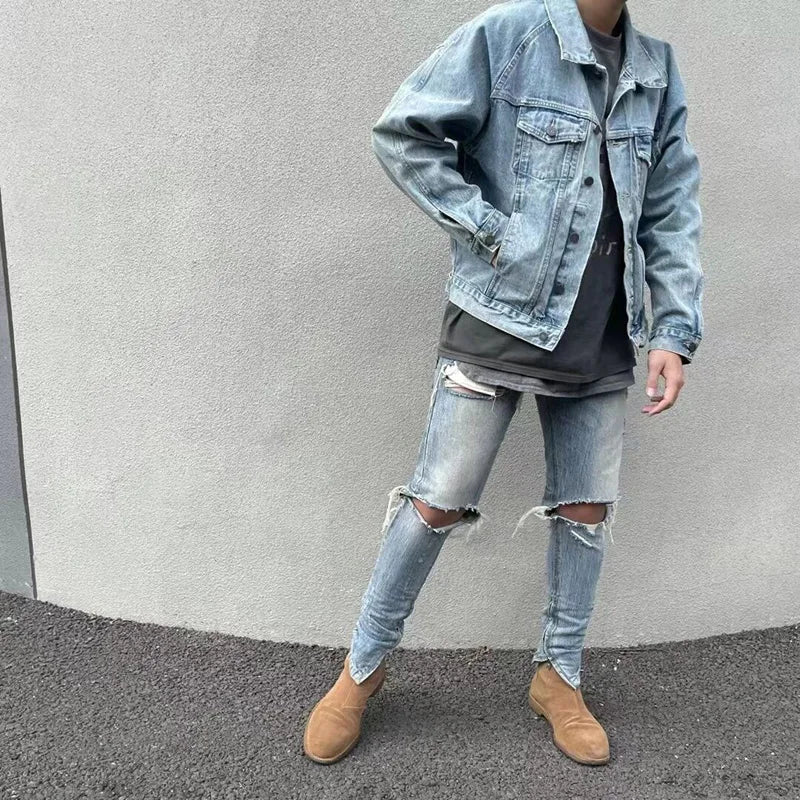 Brown Real Leather Elastic band Slip On Chelsea Boots Low Heels Men's Party Shoes Heel 3cm Wedding Botas