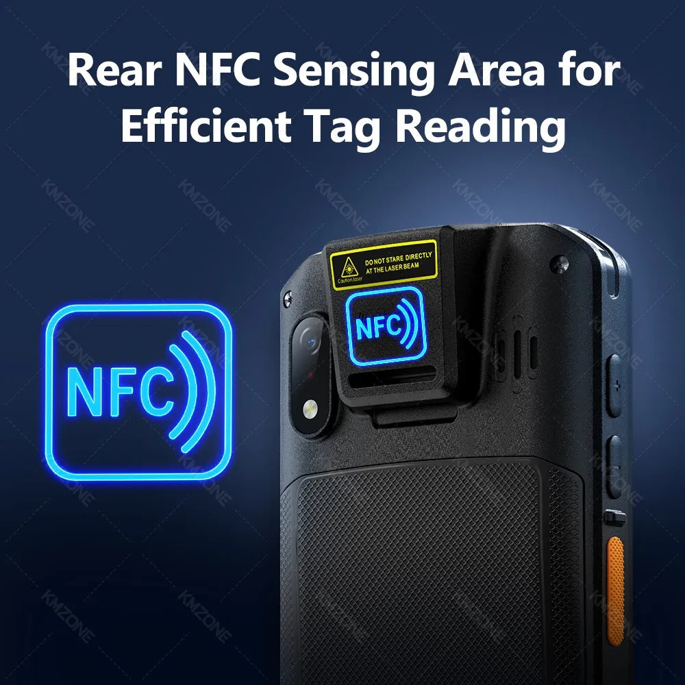 MTK6765 PDA Terminal Android 14 with NFC 4G64G Wifi GPS 1D 2D QR Barcode Scanner Reader Data Collector Mobile Warehouse device