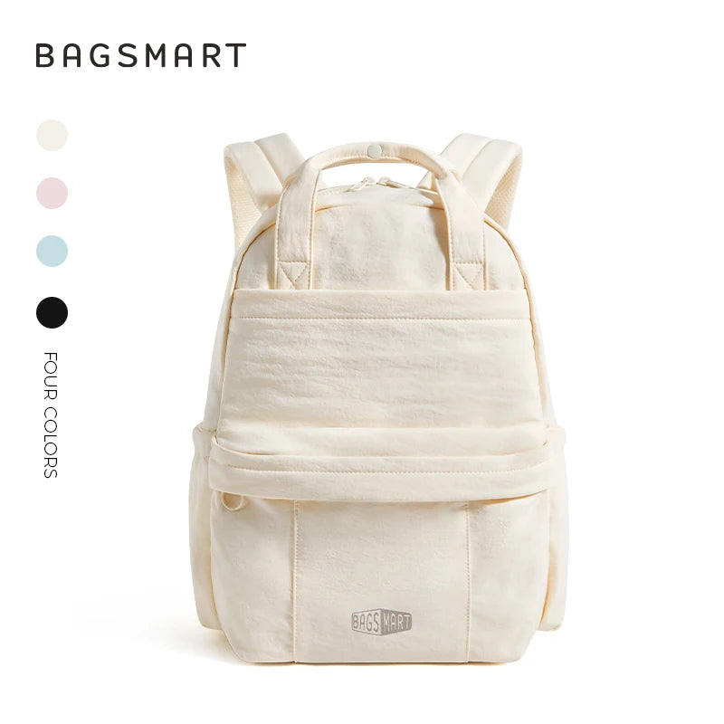 BAGSMART 14.3 in Laptop Backpack Large Capacity Business Briefcase Multi-Function Large Capacity Business Girls School Bag