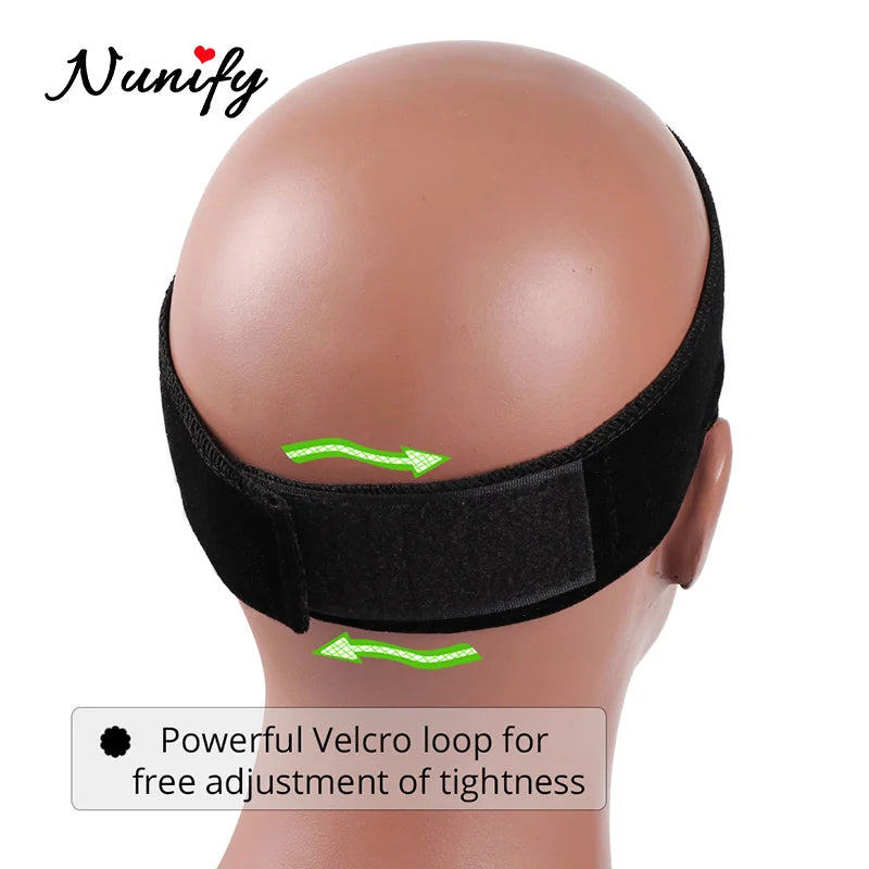 Nunify Non-slip Soft Velvet Women Wig Grips Headband Adjustable Wig holder Velvet Wig Accessories Grip Scarf Headband