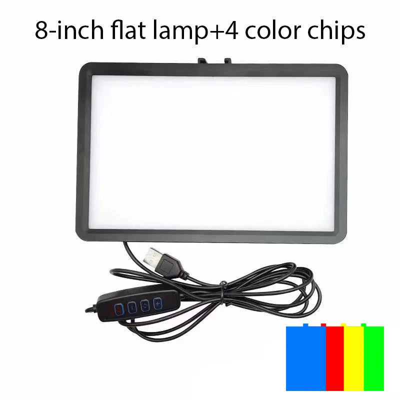 3000K-6000 KMcoplus LED Photography Video Light Panel Lighting Photo Studio Lamp Kit For Shoot Live Streaming Youbube RGB Filter